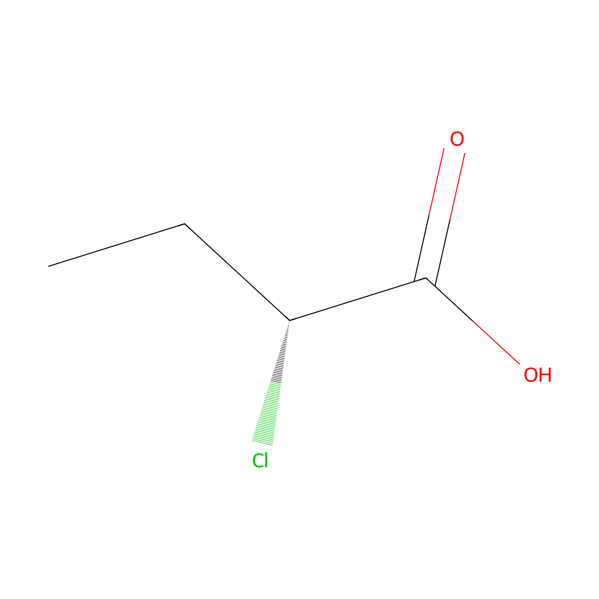 (R)-2-Chlorobutyric Acid molecular structure, CAS 54053-45-1