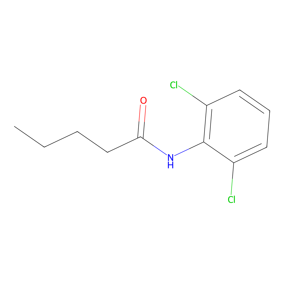 N-(2,6-dichlorophenyl)pentanamide molecular structure, CAS 540531-64-4