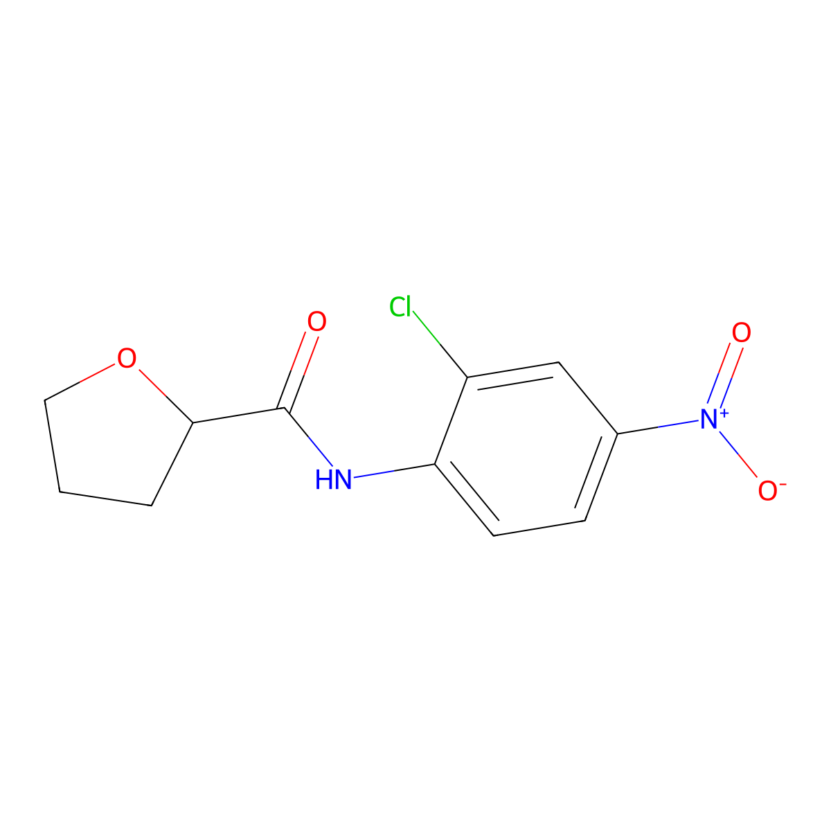 N-(2-chloro-4-nitrophenyl)oxolane-2-carboxamide molecular structure, CAS 540532-58-9