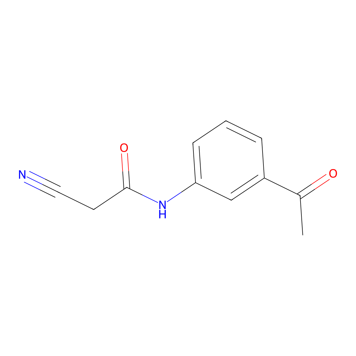 N-(3-acetylphenyl)-2-cyanoacetamide molecular structure, CAS 540532-62-5