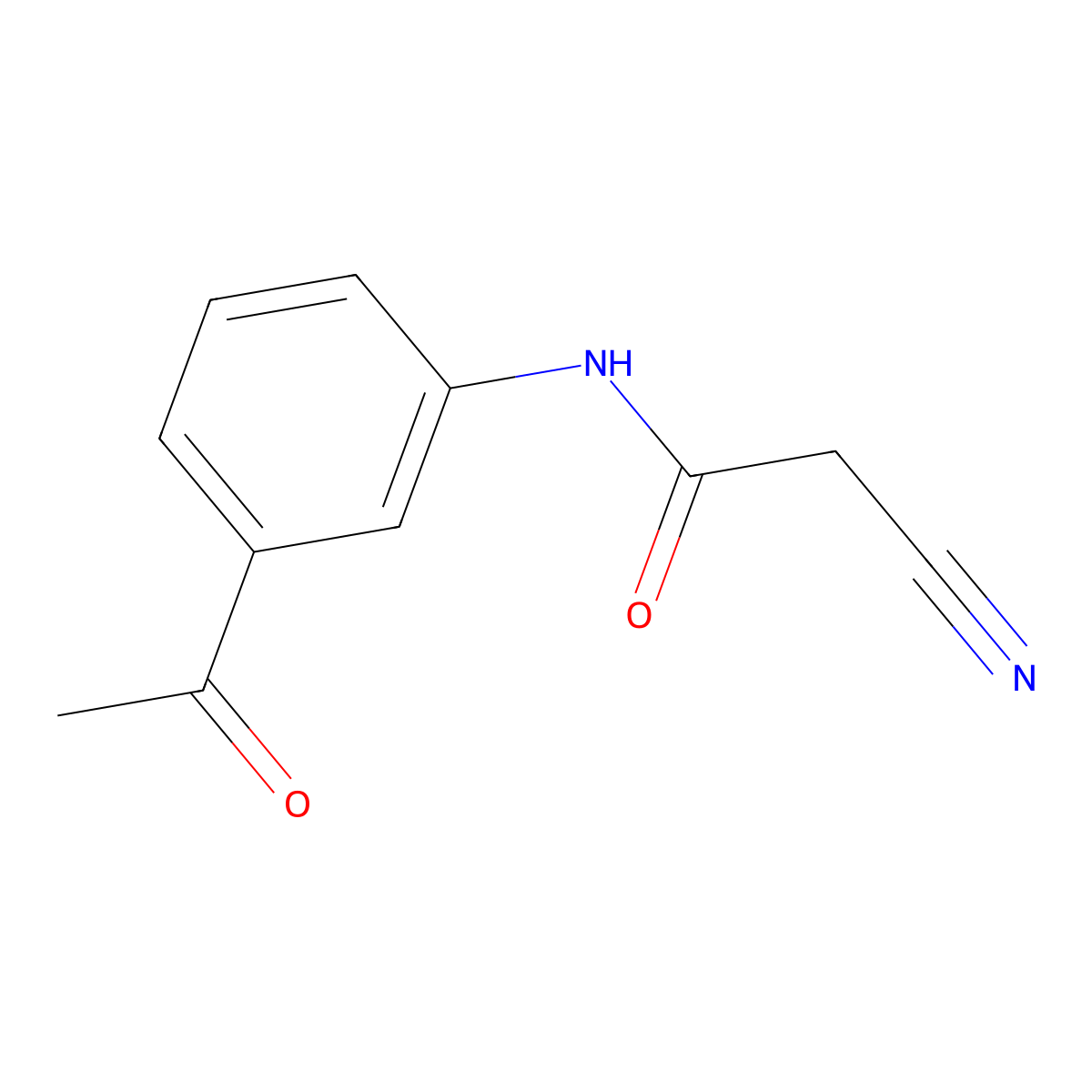 N-(3-acetylphenyl)-2-cyanoacetamide molecular structure, CAS 540532-62-5