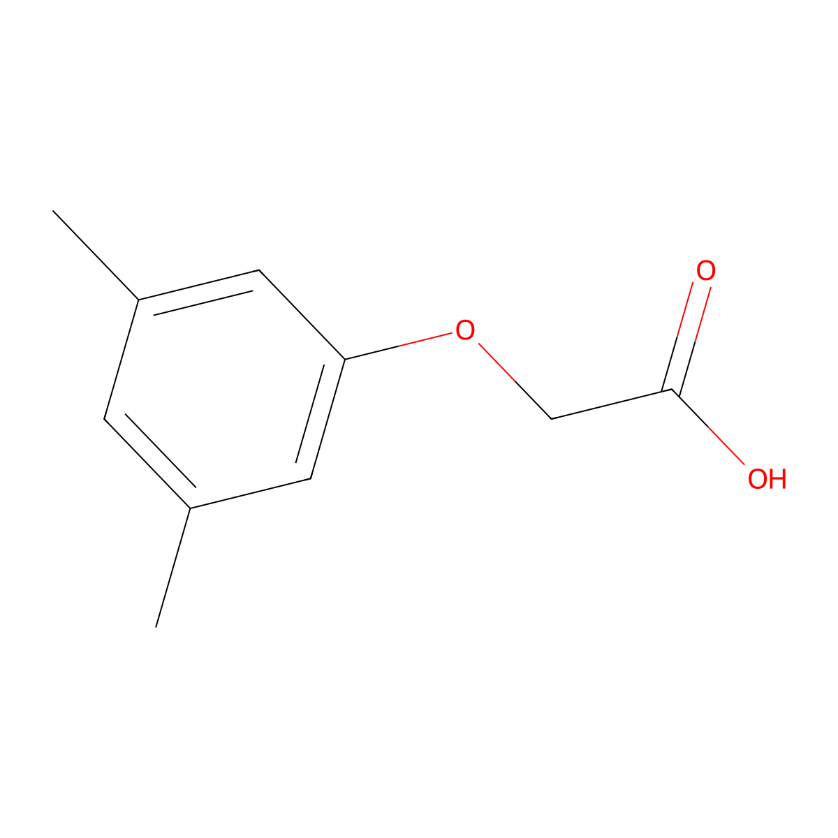 3,5-Xylyloxyacetic acid molecular structure, CAS 5406-14-4