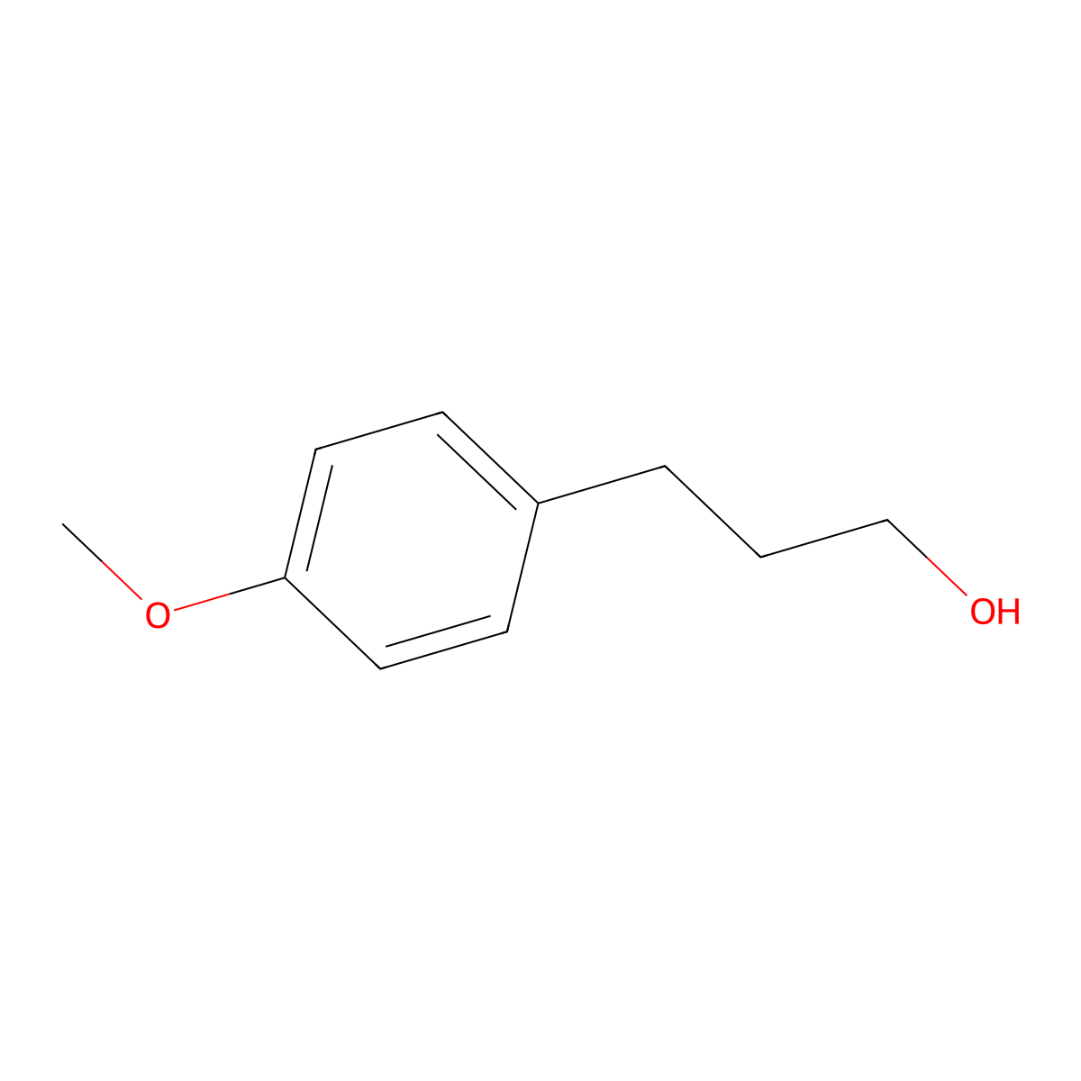 3-(4-Methoxyphenyl)-1-propanol molecular structure, CAS 5406-18-8