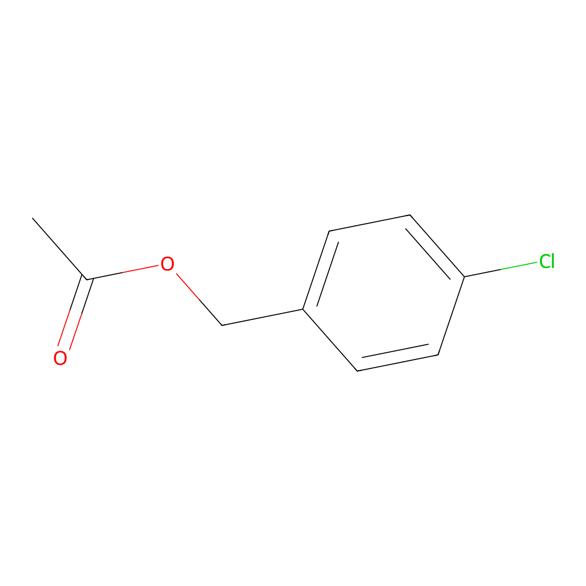Benzenemethanol, 4-chloro-, 1-acetate molecular structure, CAS 5406-33-7
