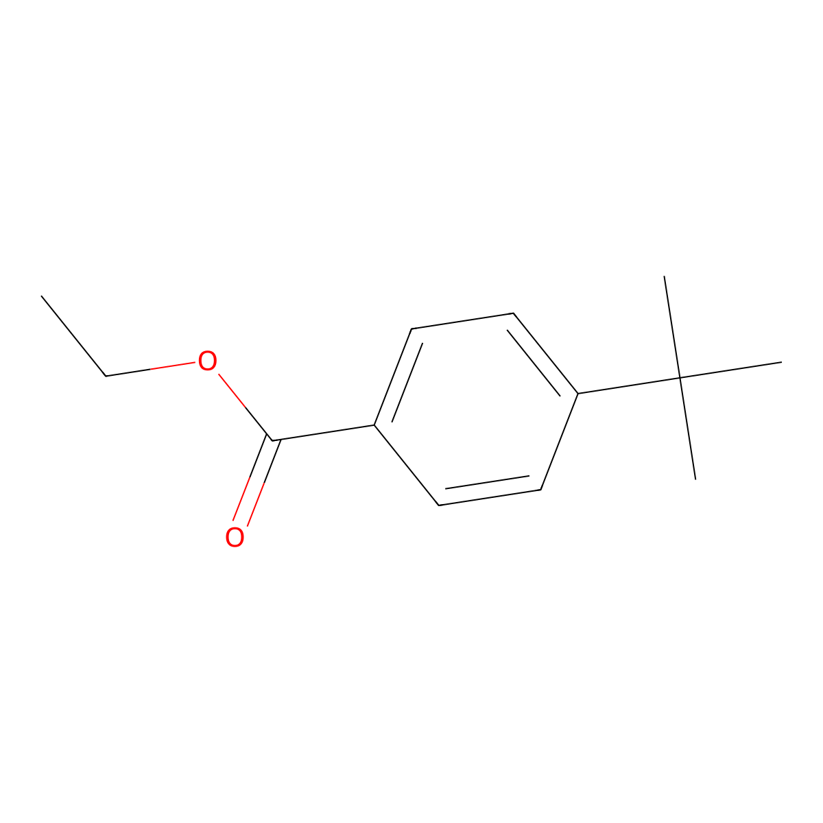 Ethyl 4-tert-butylbenzoate molecular structure, CAS 5406-57-5