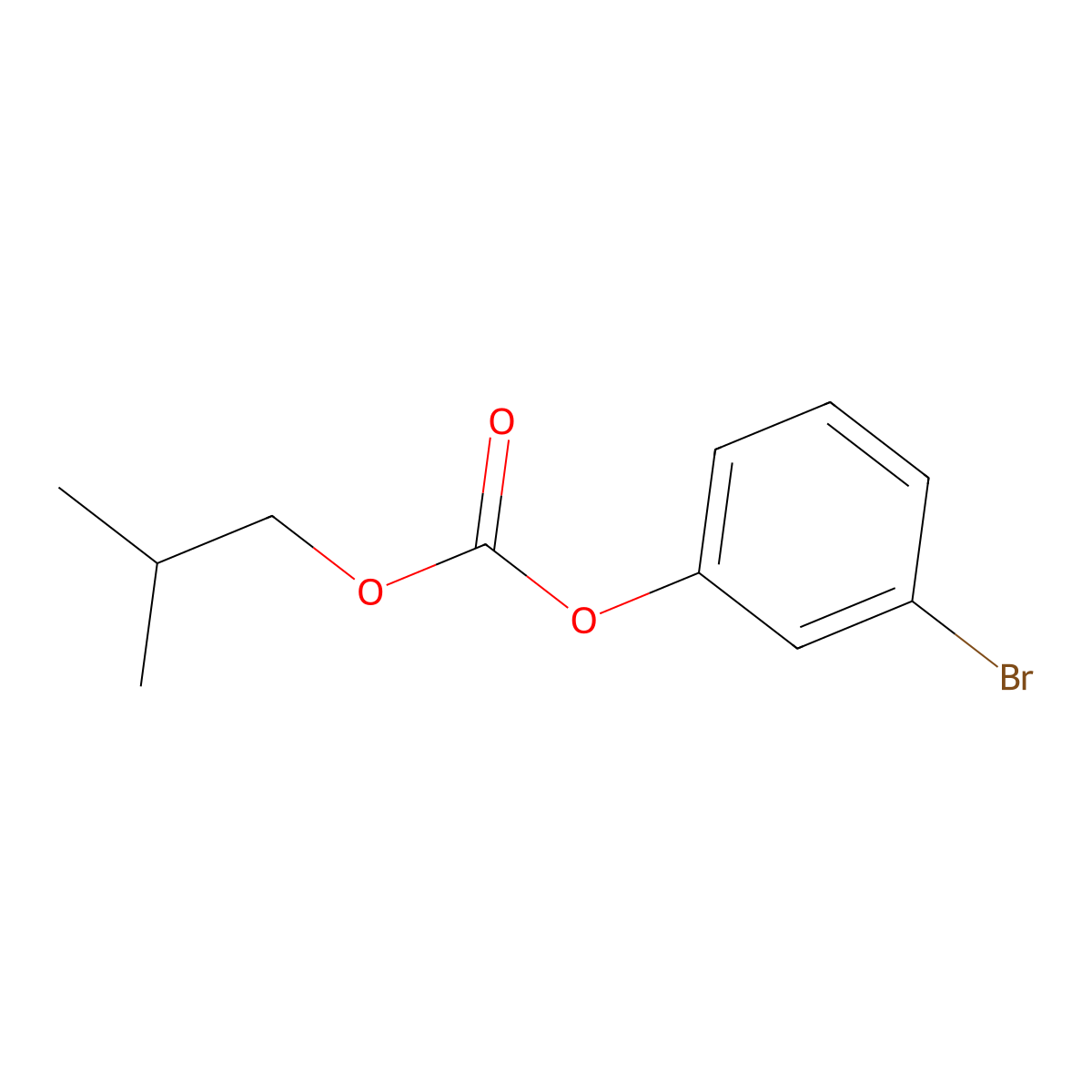 3-Bromophenyl 2-methylpropyl carbonate molecular structure, CAS 5406-69-9