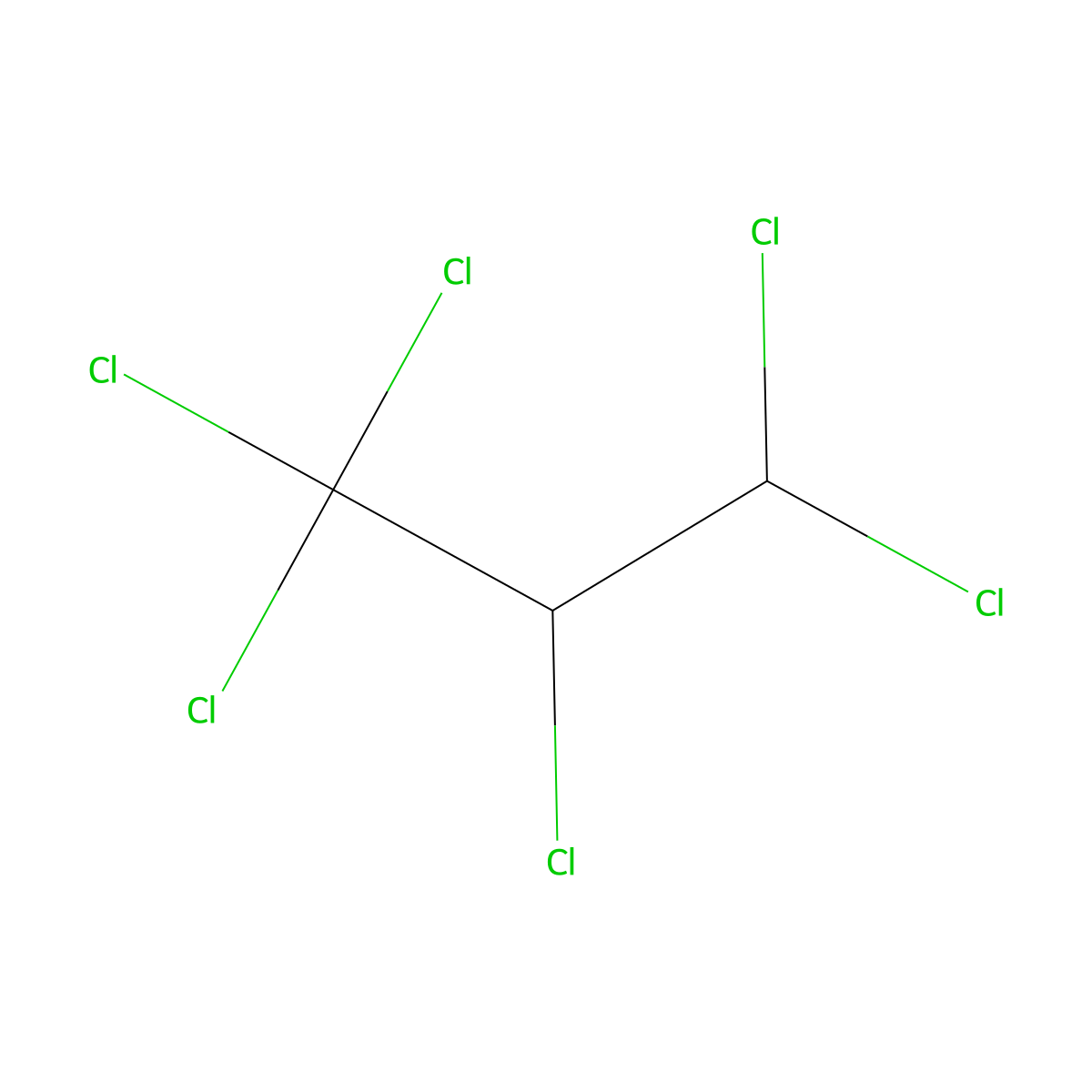1,1,1,2,3,3-Hexachloropropane molecular structure, CAS 5406-70-2