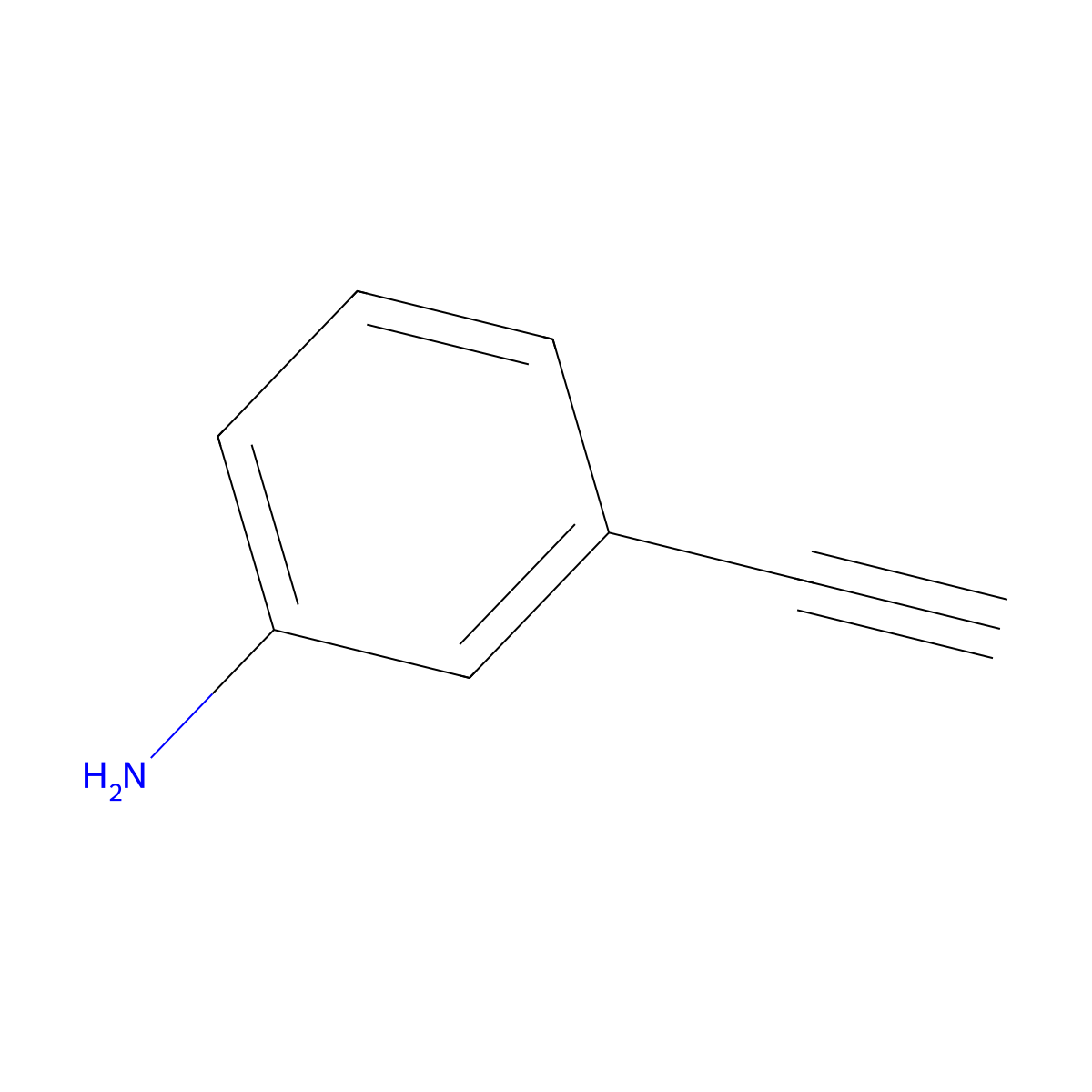 Benzenamine, 3-ethynyl- molecular structure, CAS 54060-30-9