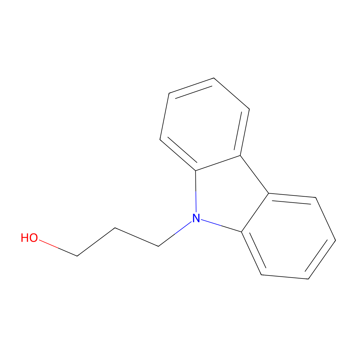 9H-Carbazole-9-propanol molecular structure, CAS 54060-74-1