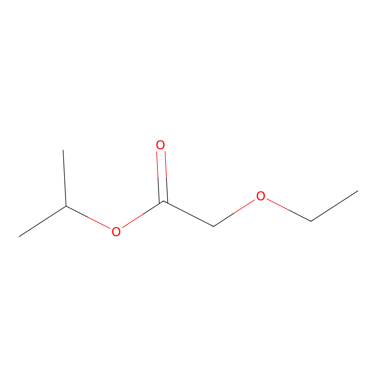 Acetic acid, ethoxy-, 1-methylethyl ester molecular structure, CAS 54063-13-7