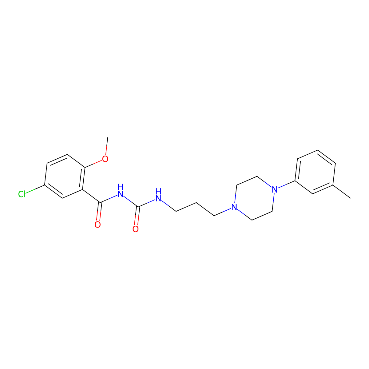 Ciltoprazine molecular structure, CAS 54063-30-8