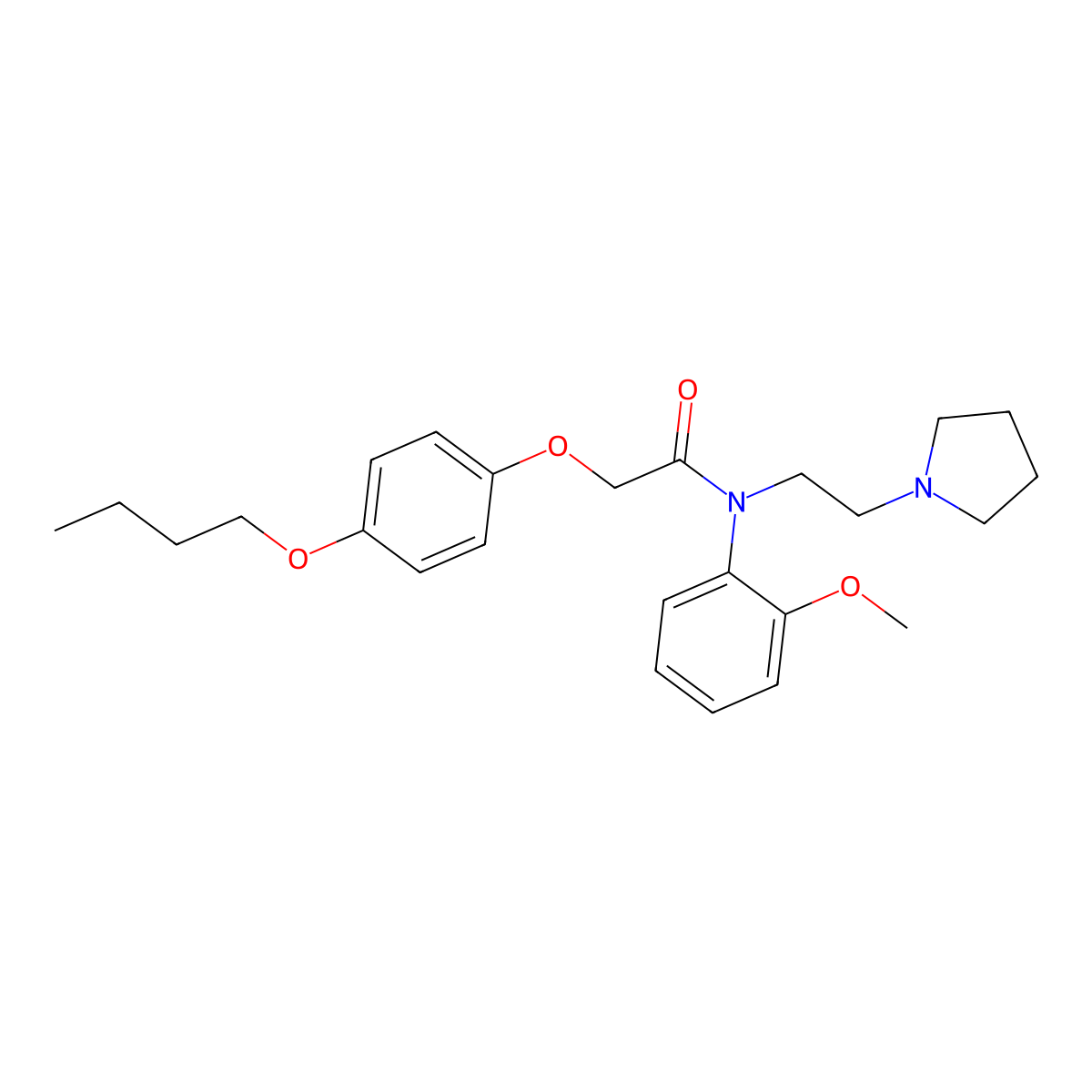 Fexicaine molecular structure, CAS 54063-46-6
