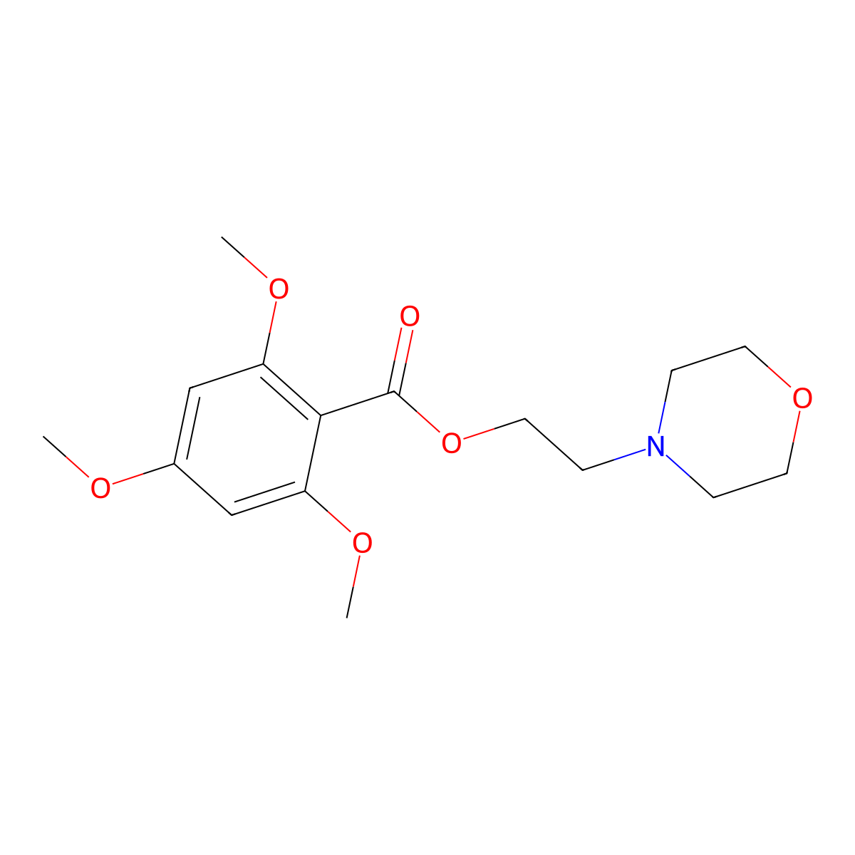 Mofloverine molecular structure, CAS 54063-50-2