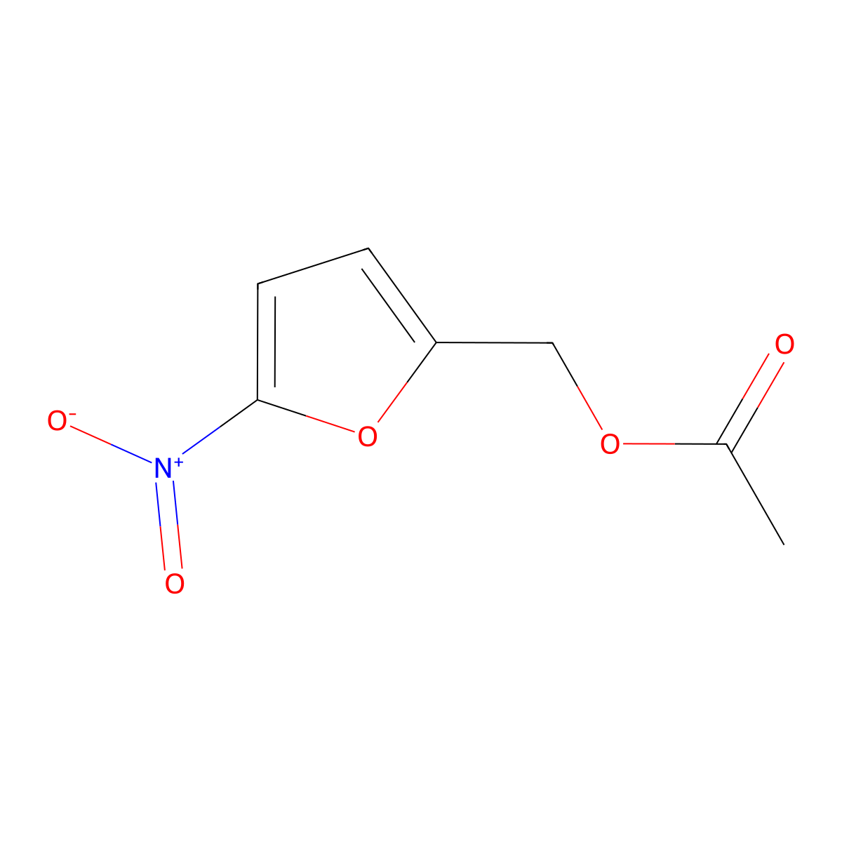 5-Nitrofurfuryl acetate molecular structure, CAS 5407-68-1
