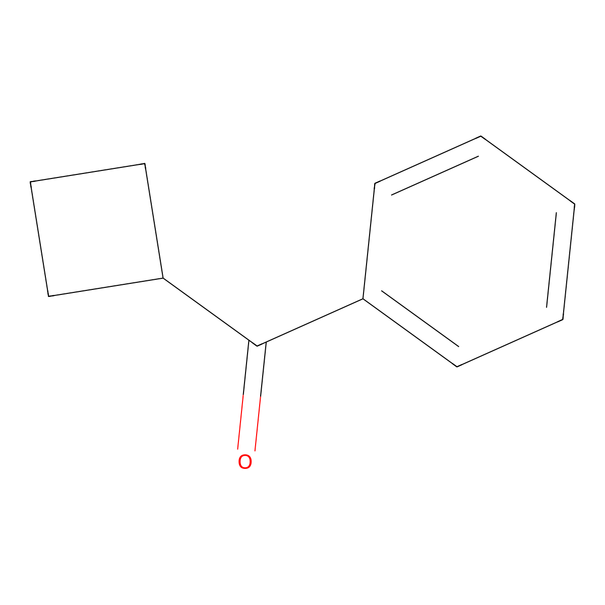 Cyclobutyl phenyl ketone molecular structure, CAS 5407-98-7