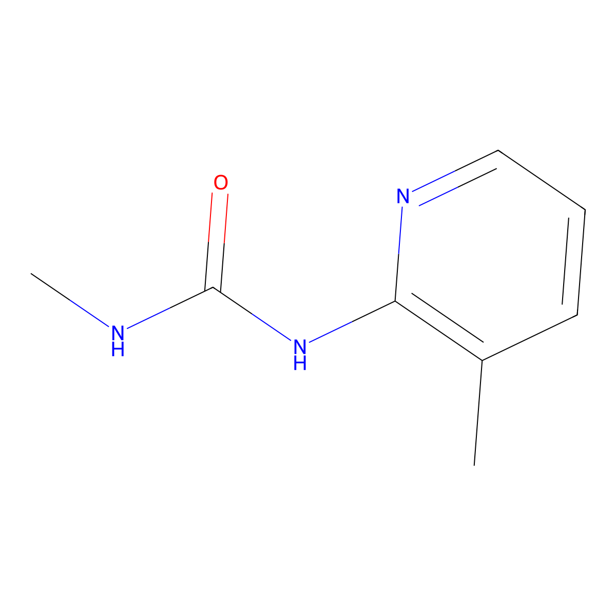 1-Methyl-3-(3-methylpyridin-2-yl)urea molecular structure, CAS 54070-76-7