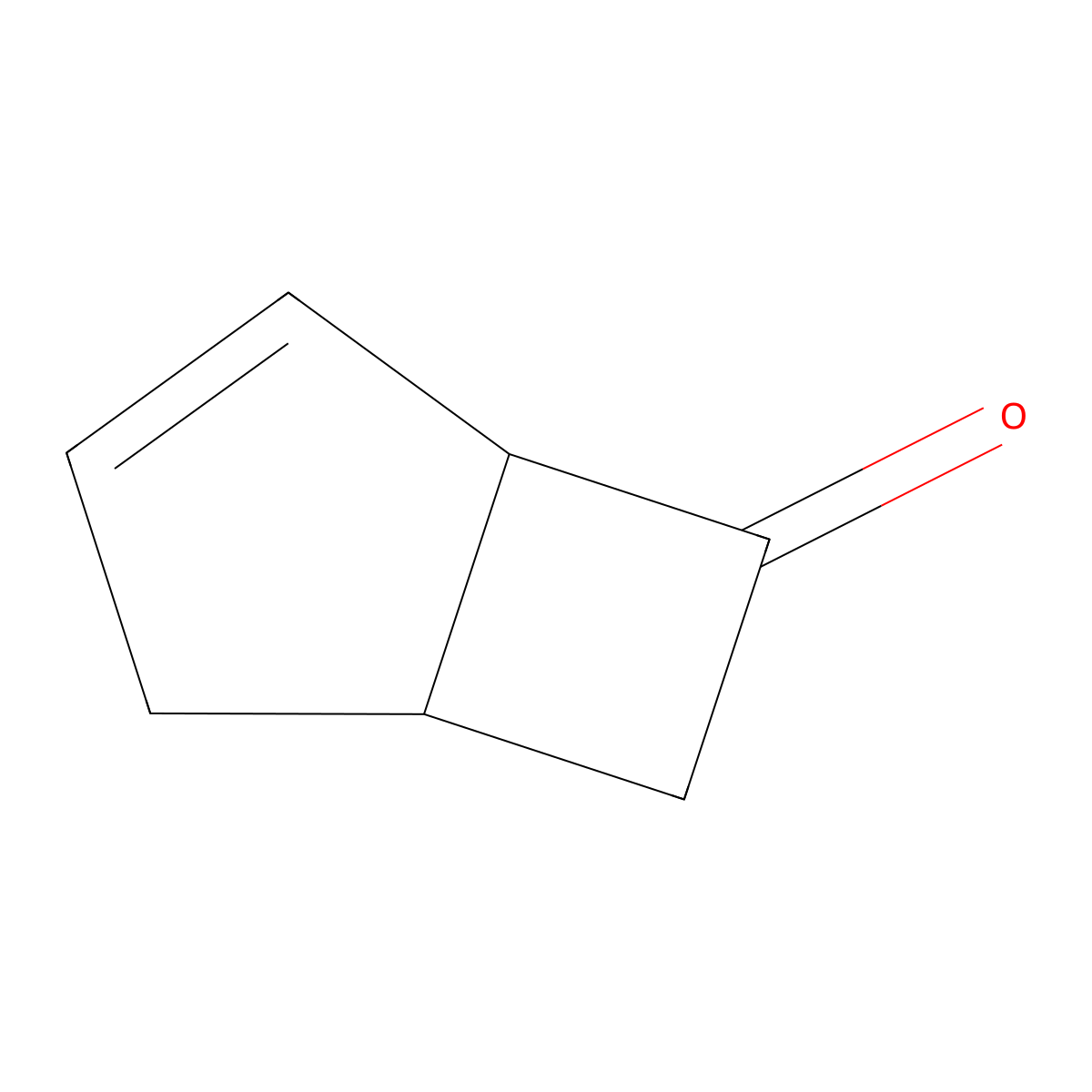 Bicyclo(3.2.0)hept-3-en-6-one molecular structure, CAS 54074-60-1