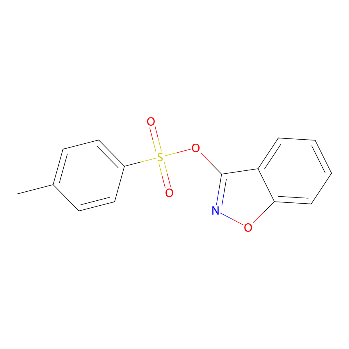Benzo[d]isoxazol-3-yl 4-methylbenzenesulfonate molecular structure, CAS 540750-50-3