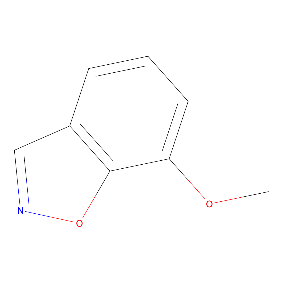 7-Methoxybenzo[d]isoxazole molecular structure, CAS 540750-97-8
