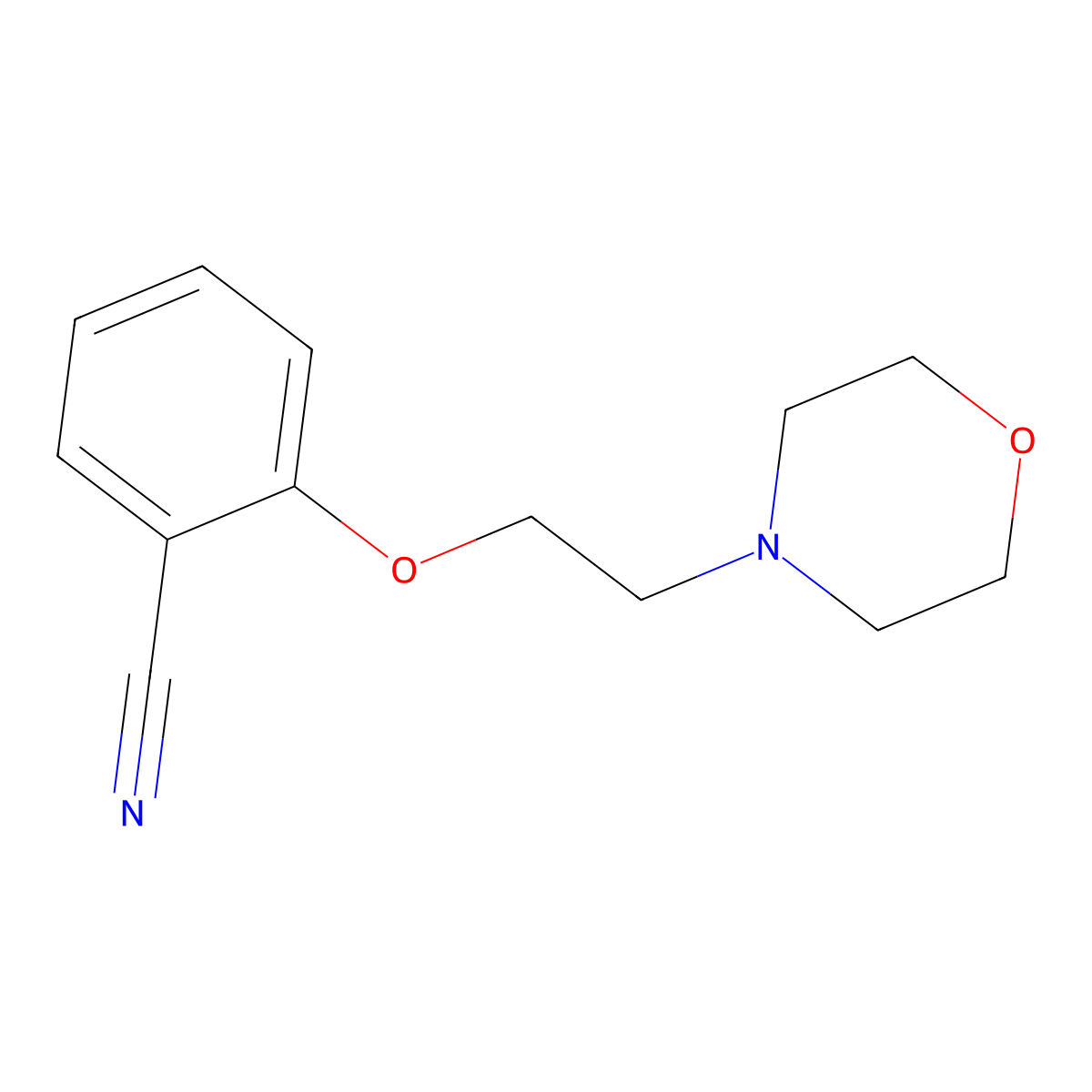 2-(2-Morpholin-4-ylethoxy)benzonitrile molecular structure, CAS 540753-12-6