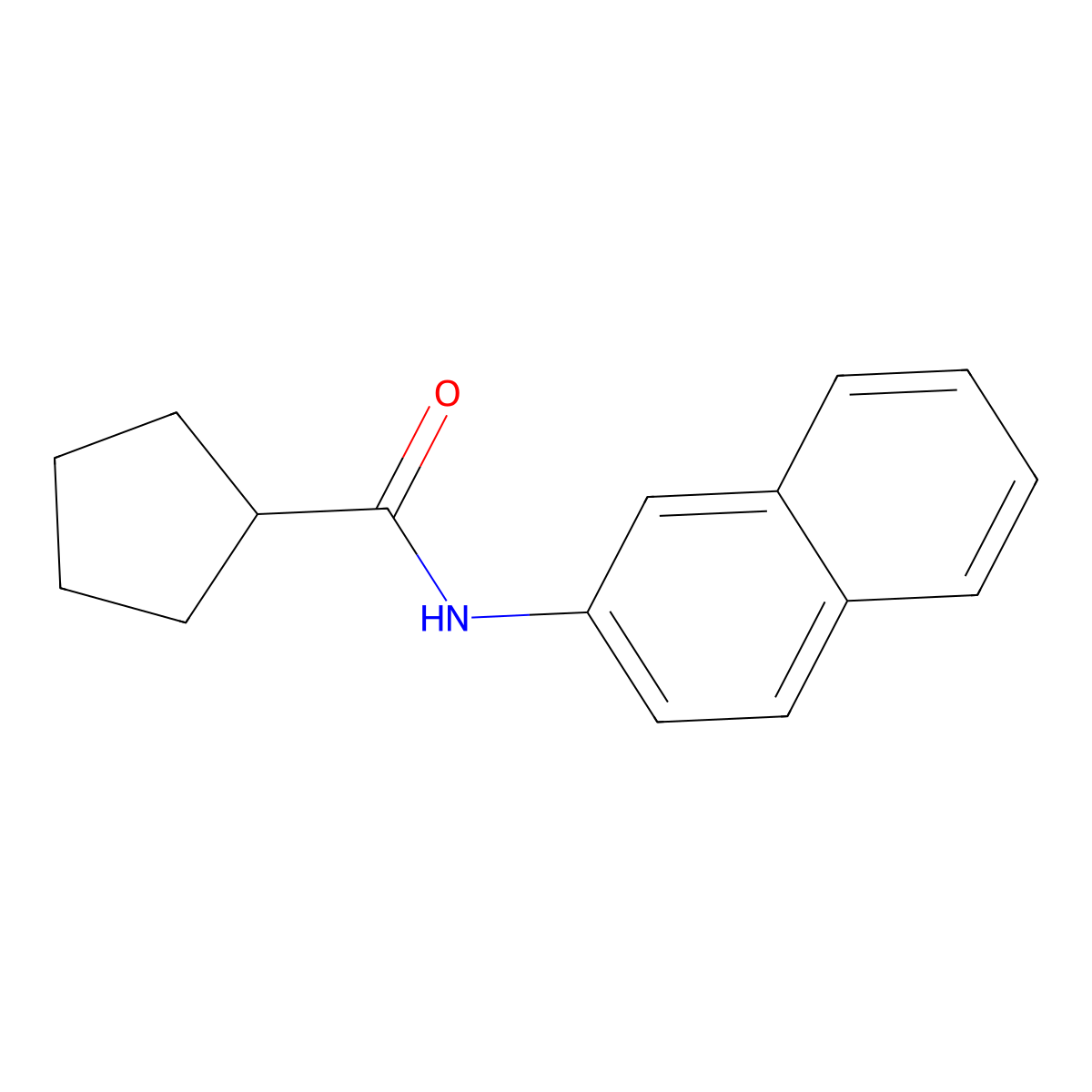 N-(Naphthalen-2-YL)cyclopentanecarboxamide molecular structure, CAS 540754-74-3