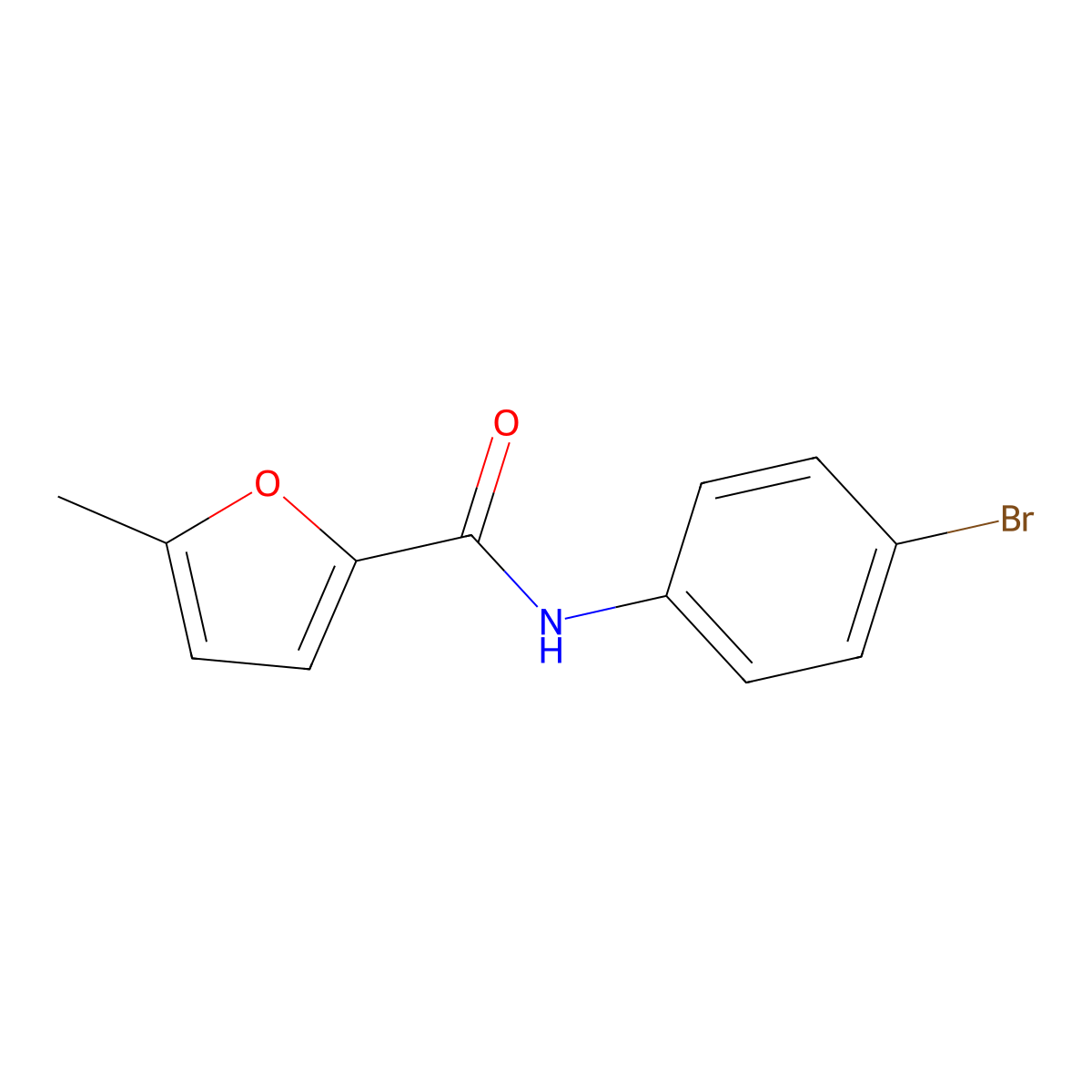 N-(4-bromophenyl)-5-methylfuran-2-carboxamide molecular structure, CAS 540755-09-7