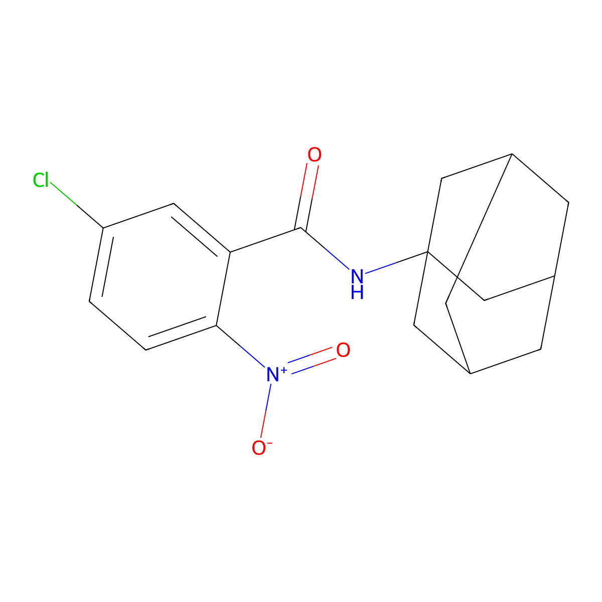 N-(1-adamantyl)-5-chloro-2-nitrobenzamide molecular structure, CAS 540755-30-4