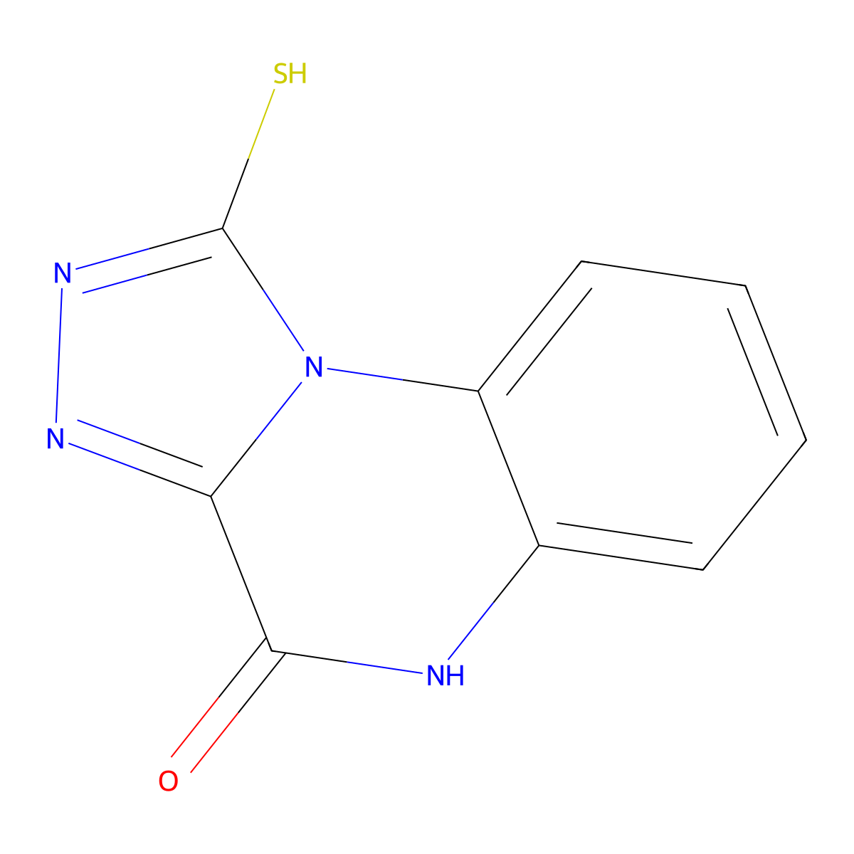 1-mercapto[1,2,4]triazolo[4,3-a]quinoxalin-4(5H)-one molecular structure, CAS 540760-27-8
