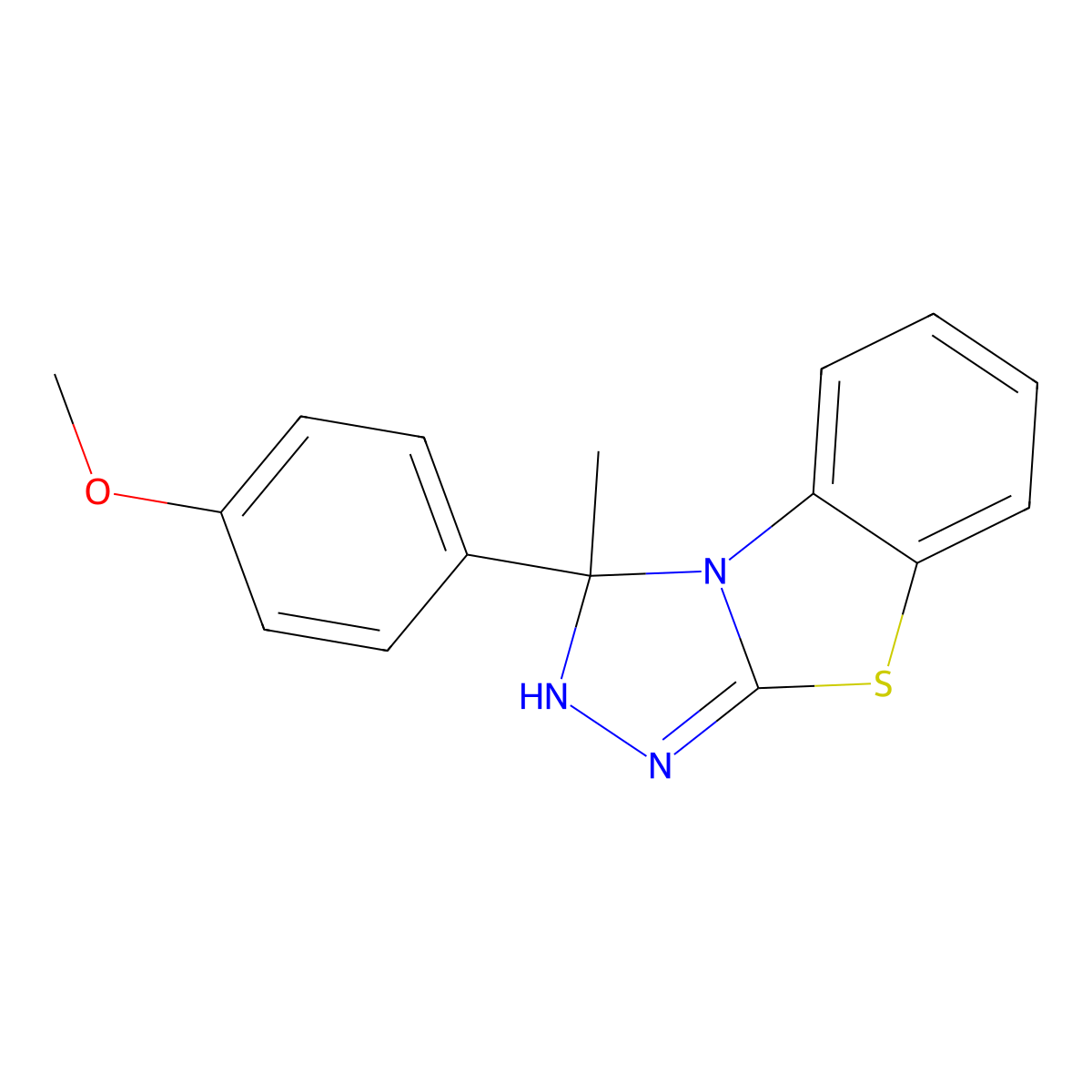 3-(4-Methoxyphenyl)-3-methyl-7-thia-2,4,5-triazatricyclo[6.4.0.0^{2,6}]dodeca-1(8),5,9,11-tetraene molecular structure, CAS 540760-37-0