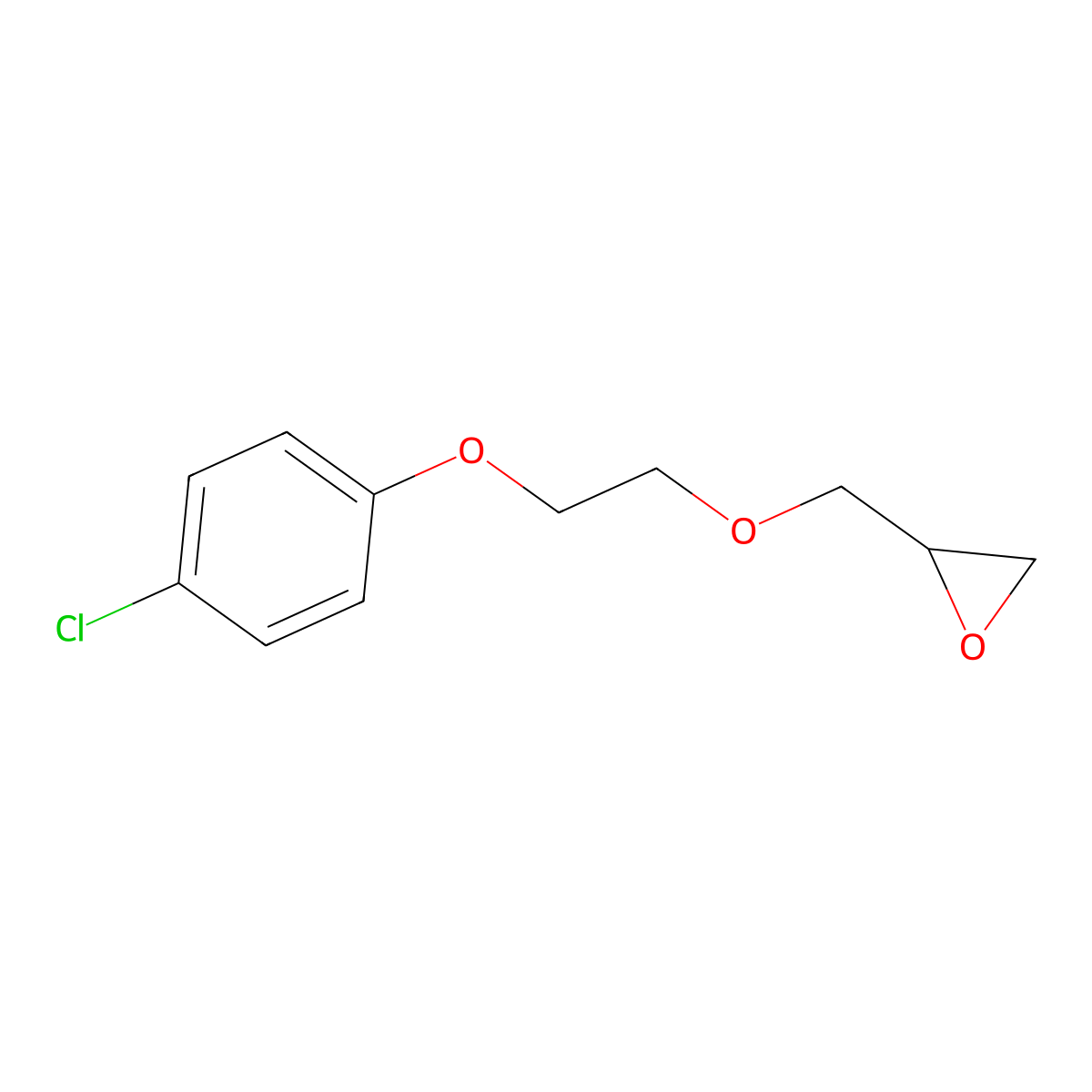 2-{[2-(4-Chlorophenoxy)ethoxy]methyl}oxirane molecular structure, CAS 540760-62-1