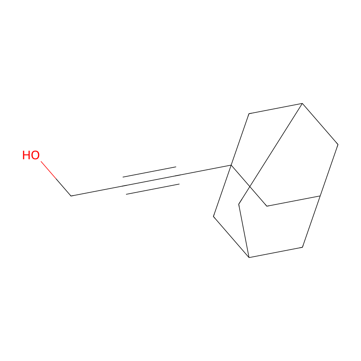 2-Propyn-1-ol, 3-tricyclo[3.3.1.13,7]dec-1-yl- molecular structure, CAS 540767-13-3