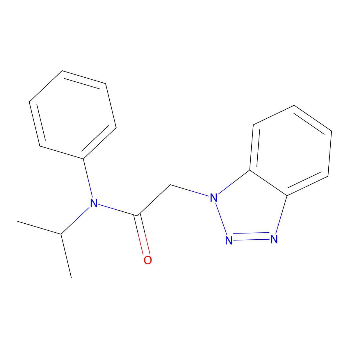 2-(1H-benzotriazol-1-yl)-N-phenyl-N-(propan-2-yl)acetamide molecular structure, CAS 540773-02-2