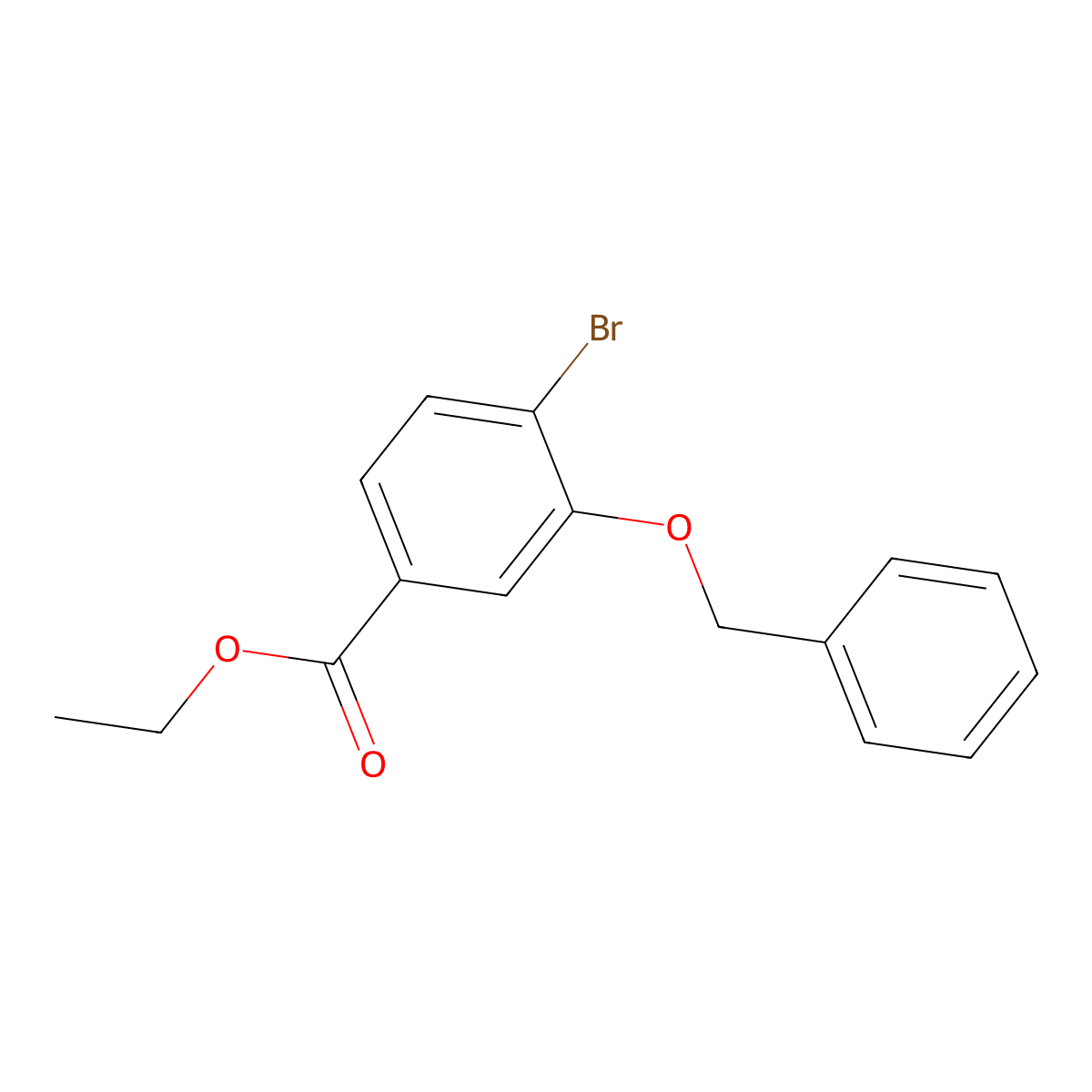 Ethyl 4-bromo-3-benzyloxybenzoate molecular structure, CAS 540779-35-9