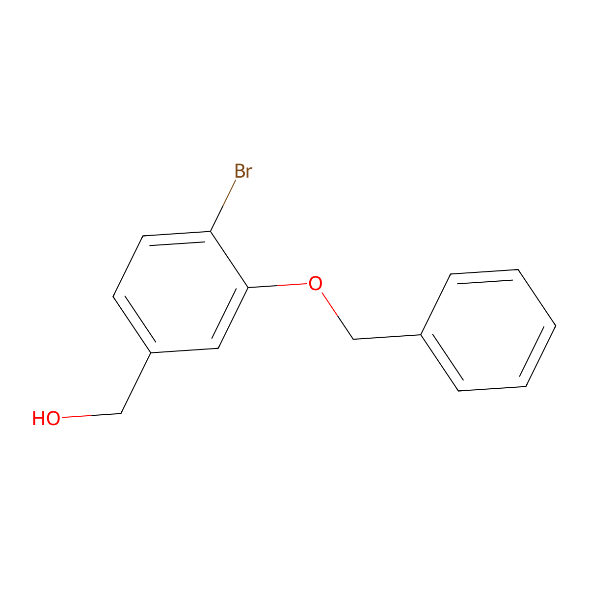 [3-(Benzyloxy)-4-bromophenyl]methanol molecular structure, CAS 540779-36-0