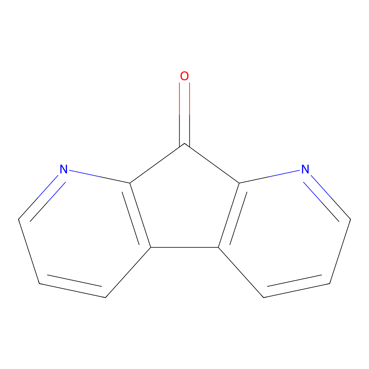 9H-Cyclopenta(1,2-b:4,3-b')dipyridin-9-one molecular structure, CAS 54078-29-4