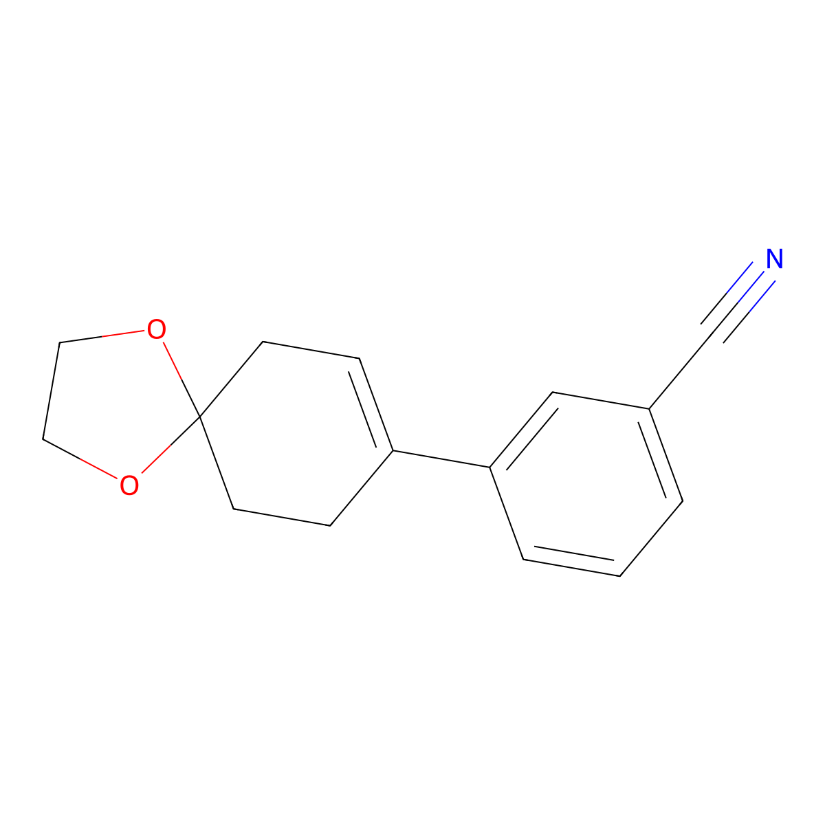 4-(3-Cyanophenyl)-3-cyclohexene-1-one ethylene ketal molecular structure, CAS 540787-80-2