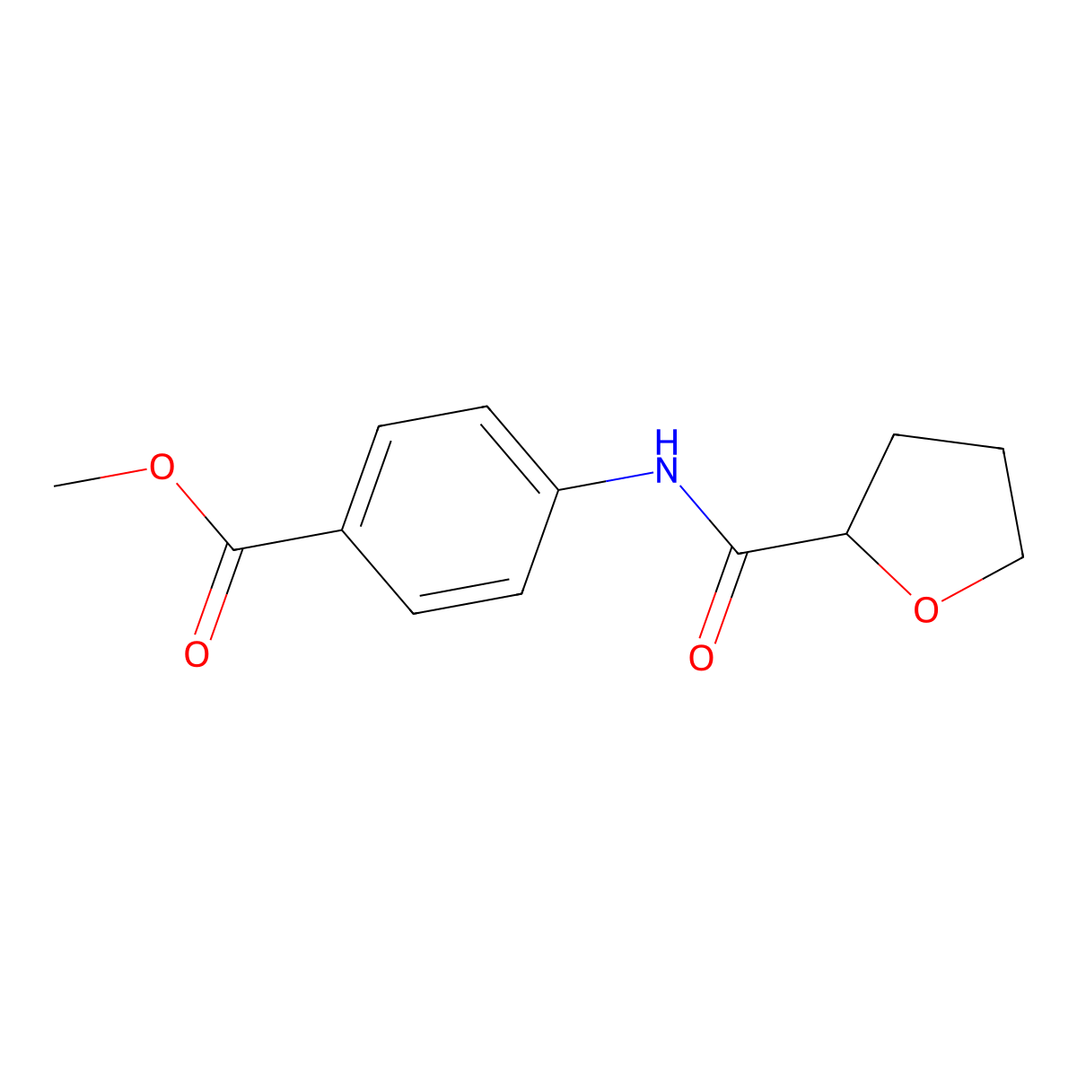 Methyl 4-(oxolane-2-carbonylamino)benzoate molecular structure, CAS 540788-68-9