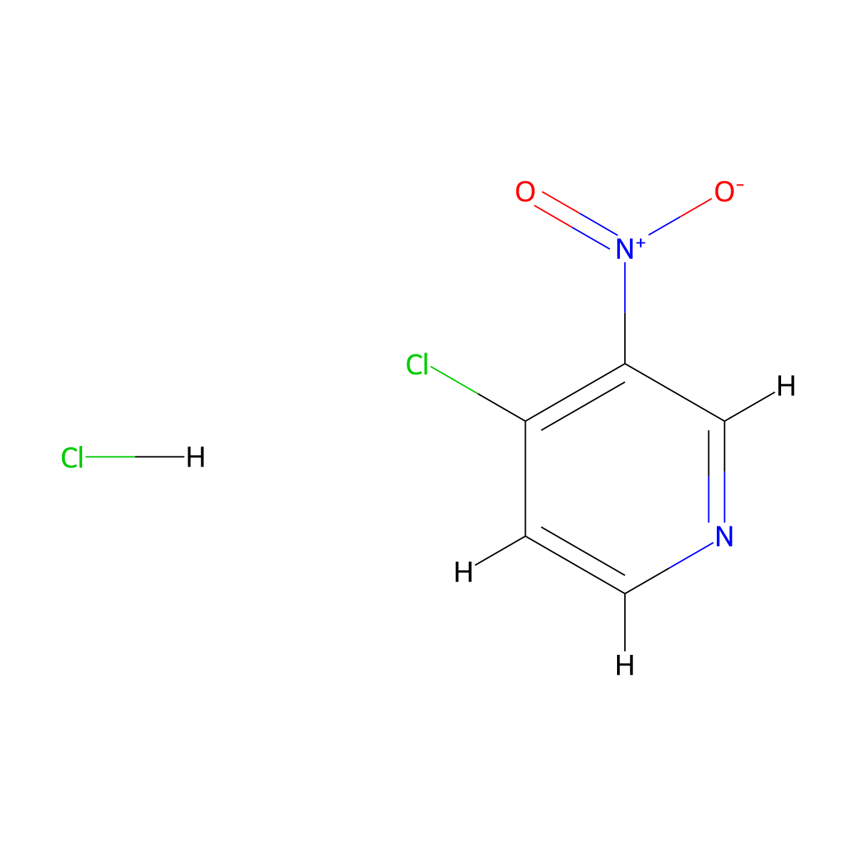 4-Chloro-3-nitropyridine hydrochloride molecular structure, CAS 54079-68-4