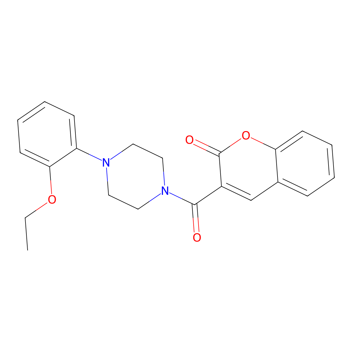 3-[4-(2-ethoxyphenyl)piperazine-1-carbonyl]-2H-chromen-2-one molecular structure, CAS 540791-32-0