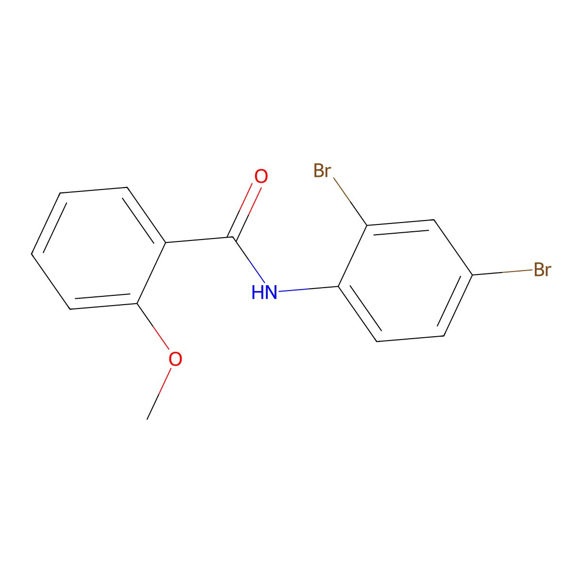 N-(2,4-dibromophenyl)-2-methoxybenzamide molecular structure, CAS 540792-53-8