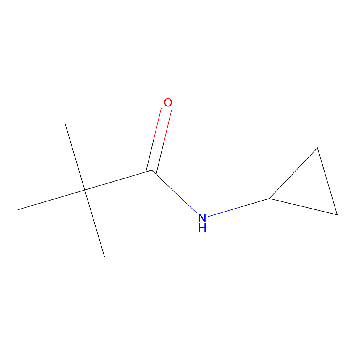 N-cyclopropyl-2,2-dimethyl-propanamide molecular structure, CAS 540792-73-2