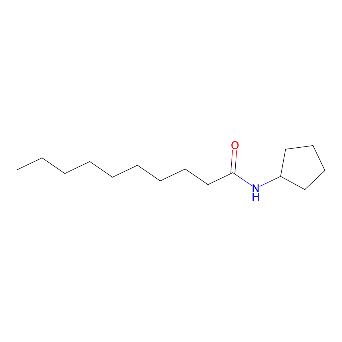 N-cyclopentyldecanamide molecular structure, CAS 540796-75-6