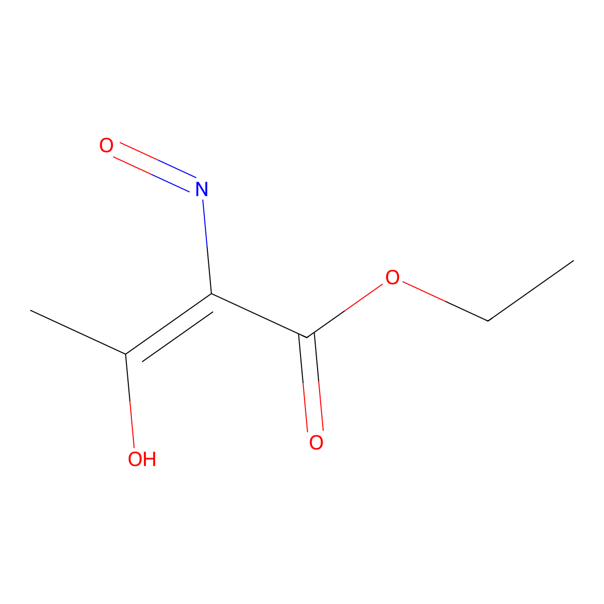Ethyl-2-(hydroxyimino)-3-oxobutanoate molecular structure, CAS 5408-04-8