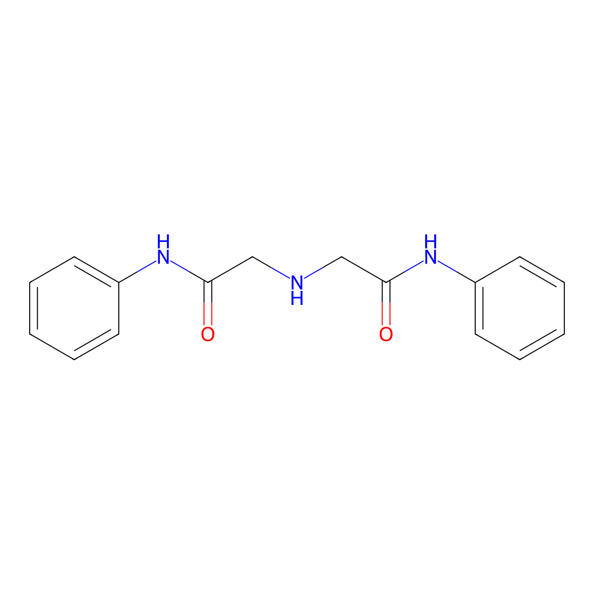 2-[(2-anilino-2-oxoethyl)amino]-N-phenylacetamide molecular structure, CAS 5408-28-6