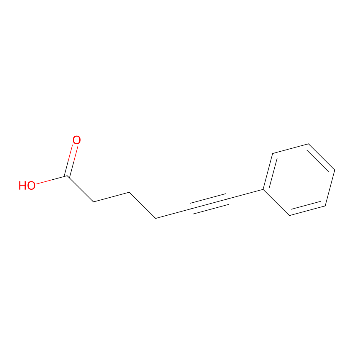6-Phenylhex-5-ynoic acid molecular structure, CAS 540803-87-0