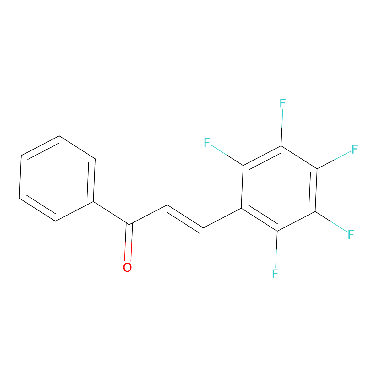 2,3,4,5,6-Pentafluorochalcone molecular structure, CAS 54081-32-2
