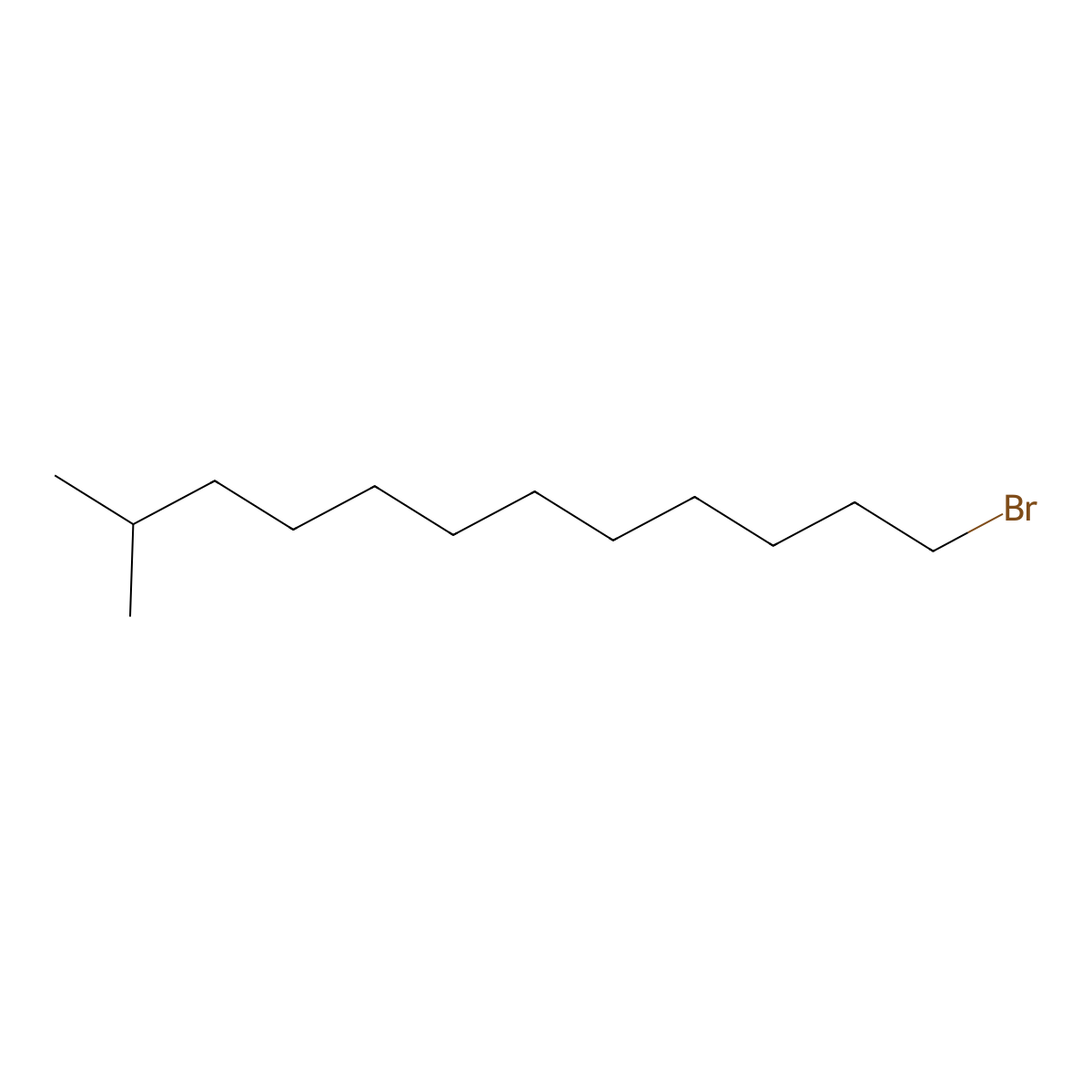 1-Bromo-11-methyldodecane molecular structure, CAS 54089-00-8