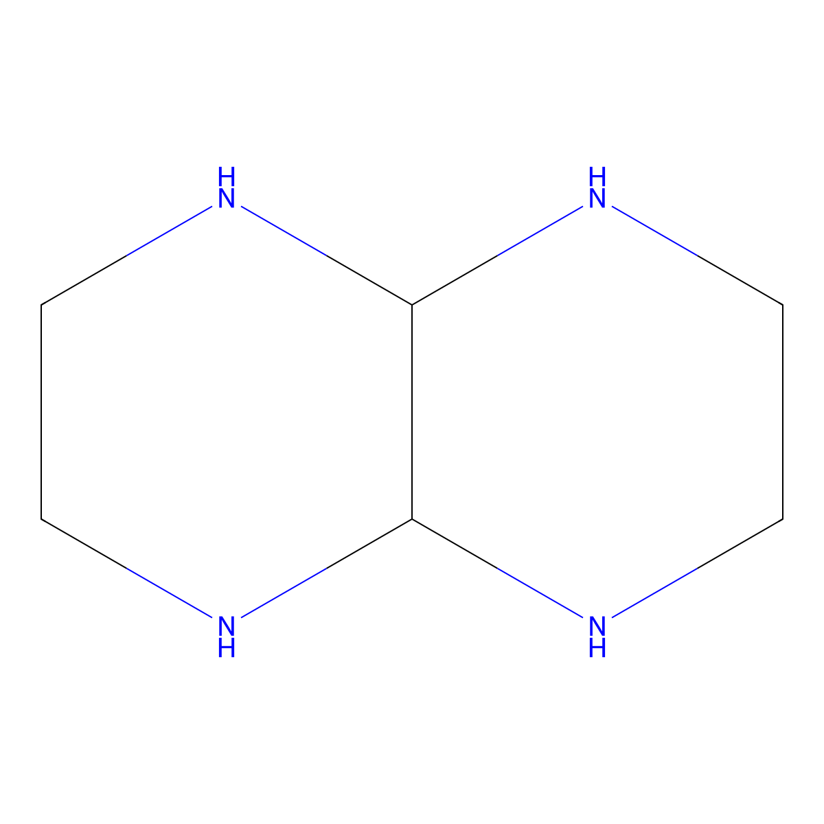 Decahydropyrazino(2,3-b)pyrazine molecular structure, CAS 5409-42-7