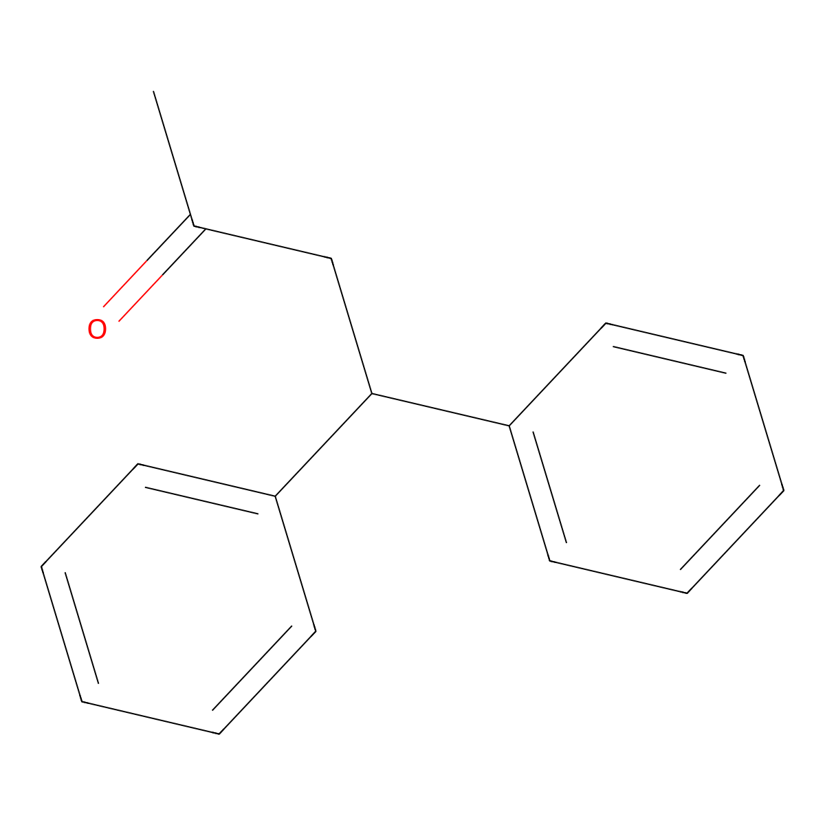 4,4-Diphenyl-2-butanone molecular structure, CAS 5409-60-9