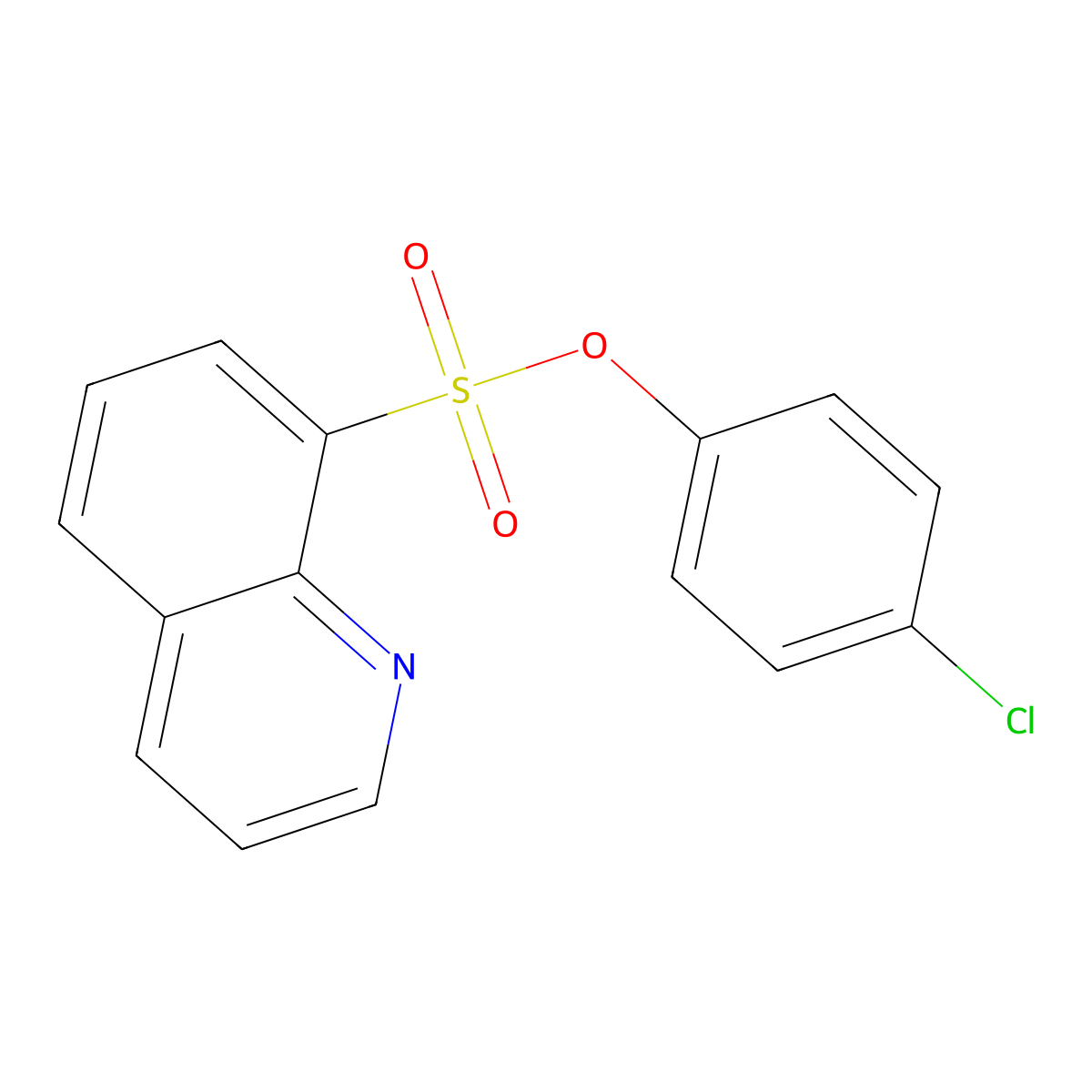 4-Chlorophenyl quinoline-8-sulfonate molecular structure, CAS 5409-91-6